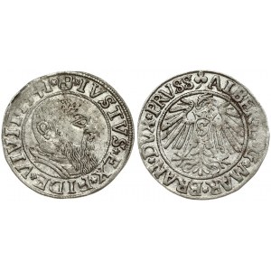 Germany Prussia 1 Groschen 1541 Albrecht (1525-1569). Obverse: Bust right in circle...