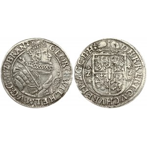 Germany Brandenburg-Prussia 1 Ort 1622 Georg Wilhelm(1619–1640). Obverse: Georg Wilhelm to the right; holding scepter...