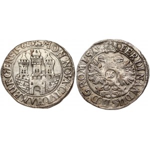 Germany HAMBURG 16 Schilling 1623 (i) Obverse: Towered building facade within beaded circle. Reverse...