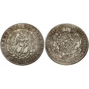 Germany BAVARIA 1 Thaler 1625 Maximilian I(1623-1651). Obverse: Crowned oval shield of 4-fold arms of Bavaria and Pfalz...