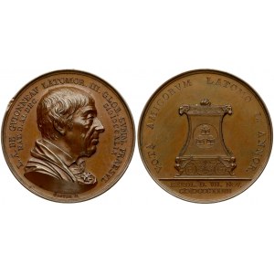 Germany Berlin Masonic Medal (1829). Three globes lodge. Bronze. Weight approx: 29.80 g. Diameter: 41...