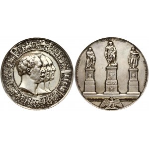 Germany Medal (1855) Monument; by W. Kurich; for the unvailing of the monument from Rauch to York...