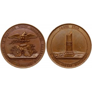 Germany Halberstadt Masonic Medal (1864). Three Hammers lodge. Bronze. Weight approx: 24.08 g. Diameter...