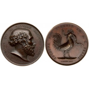 Italy Medal (1839) Alcmaeon; by V. Catenacci;  Alcmaeon who wrote the nature of nature. Bronze. Weight approx: 43.29 g...