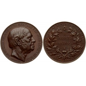 Sweden Masonic Medal 1882. St. John lodge 100 years anniversary. Bronze. Weight approx: 64.34 g. Diameter...