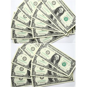 USA 1 Dollar (2006-2009)Banknotes . Obverse: Portrait of George Washington at center. Treasurer...