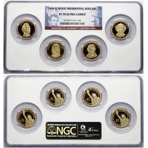 USA 1 Dollar 2008 S James Monroe & John Quincy Adams & Andrew Jackson & Martin Van Buren. Obverse: Portrait president...