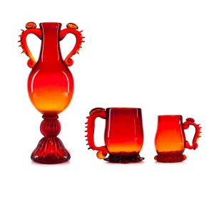 Set of decorative dishes - Krakow Glass Institute