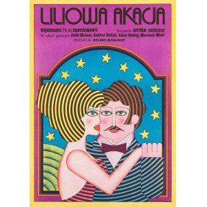 Plakat - Liliowa akacja, 1973 r. - proj. Andrzej KRAJEWSKI (1933-2018)