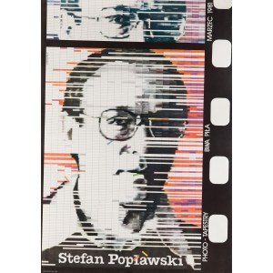 Stefan Popławski - plakat z wystawy: BWA Piła 1981 r. - proj. Leszek DRZEWIŃSKI, Lex Drewinski (ur. 1951 r.)