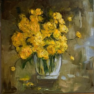 Arleta Eiben, Żółte kwiaty, 2022