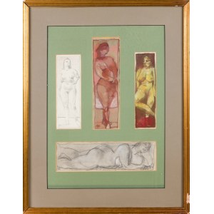 Tomasz Kazikowski (1952 - 2021), Set of four nudes in a common frame