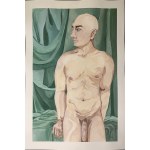 Ursula Valerowicz (b. 2000), Nude inspired by Konstantin Somov's painting Boxer, 2021
