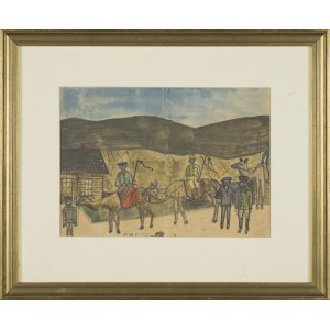 Nikifor KRYNICKI, THE SCENE WITH THE BIGGERS