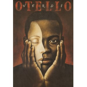 Rafał OLBIŃSKI b. 1943, Otello, poster for opera by G. Verdi