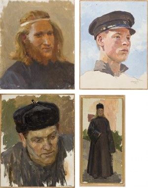 Siergiej NIKIFOROW (1920-2005), Zestaw czterech prac