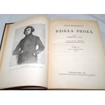 MICKIEWICZ- DZIEŁA PROZĄ wyd. 1934r. t.I-V w 3 wol.