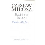 MIŁOSZ- RODZINNA EUROPA autograf Autora