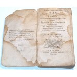 WALPURGER - COSMO-THEOLOGICZNE UWAGI Wilno 1785