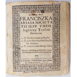 Trzy Traktaty Duchowne, Poznań 1610 r.