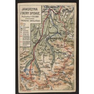 Mapa Jaworzyna i Tatry Spiskie