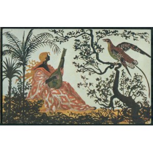 [Sylwety] Rajski ptak, mal. St. E. Radzikowski, Wyd. Galerja Polska Kraków,