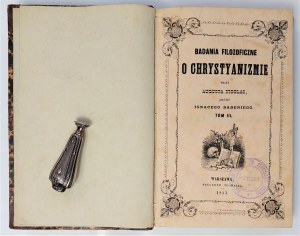 Badania filozoficzne o chrystyanizmie, Warszawa 1853 r.