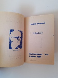 Durrenmatt, Upadek, Kraków 1981 r.