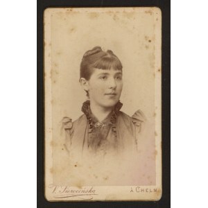 Chełm.Fotografia-Kobieta 1891 r.Atelier V.Sierocińska.