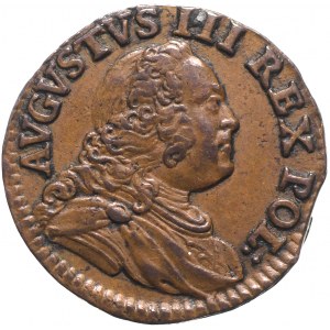 August III Sas szeląg 1749 Drezno