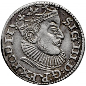 Zygmunt III Waza trojak 1589 Ryga 