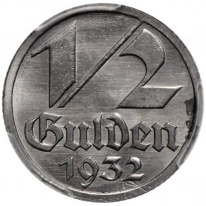 Wolne Miasto Gdańsk 1/2 guldena 1932 Berlin 