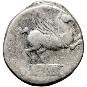 Rep. Rzymska Q. Titius AR-denar 90 r.p.n.e. 