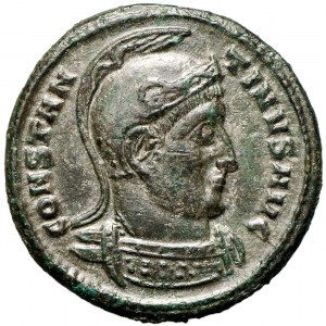 Rzym Konstantyn I Wielki follis srebrzony Saloniki 320 r.