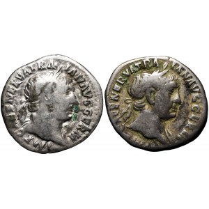 Rzym Trajan AR-denar 2 szt. 