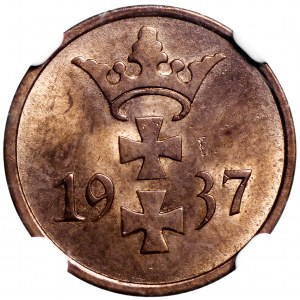 Wolne Miasto Gdańsk 1 pfennig 1937 