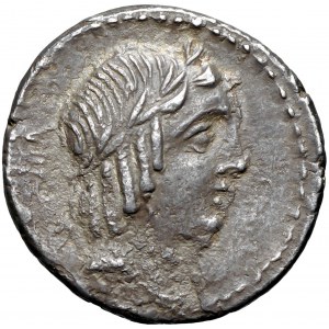 L. Calpurnius Piso Frugi 90 r.p.n.e. AR-denar