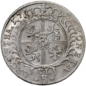 Fryderyk II 6 krajcarów 1755 (B) Wrocław naśladownictwo pruskie