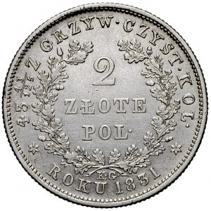 Powstanie Listopadowe 2 złote 1831 Warszawa 