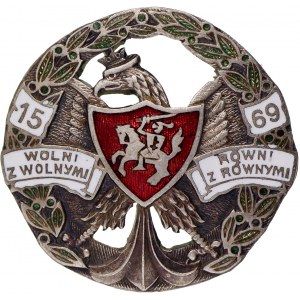 Odznaka pamiątkowa - 350 rocznica Unii Lubelskiej Wolny z Wolnymi - Równy z Równymi 1569