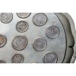 Niemcy Taca z wprawionymi monetami 