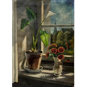 Trębacz Maurycy(1861-1941), Widok z okna