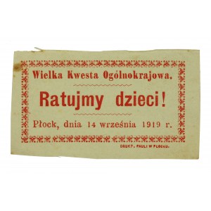 Ratujmy Dzieci 1919r Płock