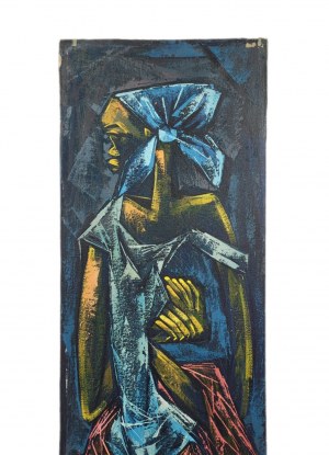 Matchews Batu, Kobieta w niebieskiej chuście