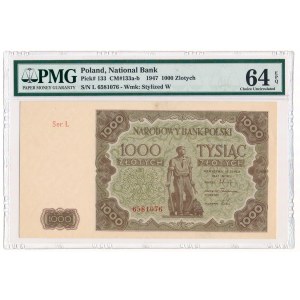 1000 złotych 1947 seria - Ł - PMG 64 EPQ