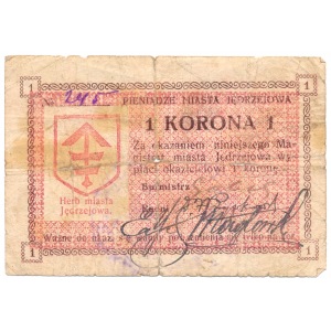 Jedrzejow Magistrat 1 korona 1919 