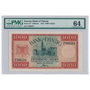 Danzig 1000 gulden 1924 PMG 64 - RARITY
