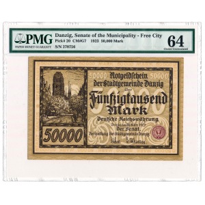 Danzig 50 000 mark 1923