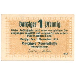 Danzig 1 Pfennig 1923 November issue - Rare