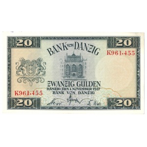 Danzig 20 gulden 1937 - K - 